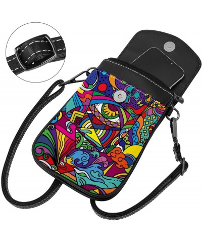 Stylish PU Leather Phone Purse with Credit Card Slots - Versatile Fashion Bag for Women Cartoon Bears Pattern Multicoloured6 ...