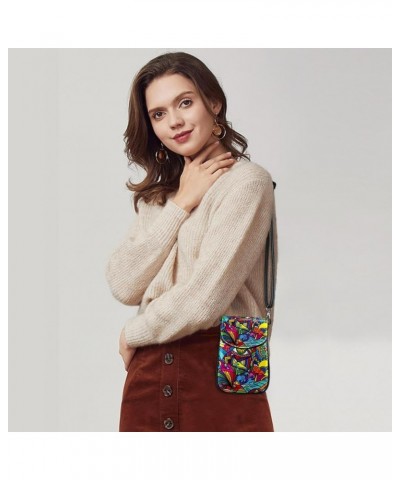 Stylish PU Leather Phone Purse with Credit Card Slots - Versatile Fashion Bag for Women Cartoon Bears Pattern Multicoloured6 ...