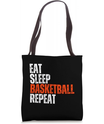 Eat Sleep Basketball Repeat funny Basketball Players Lovers Tote Bag $13.19 Totes