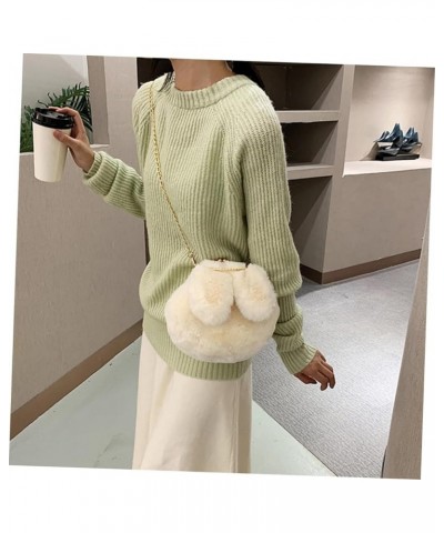 3 Pcs Plush Rabbit Ears Shoulder Bunny Shoulder Pouch Women Purses Crossbody Black Messenger Bag Rabbit Whitex2pcs $12.65 Cro...