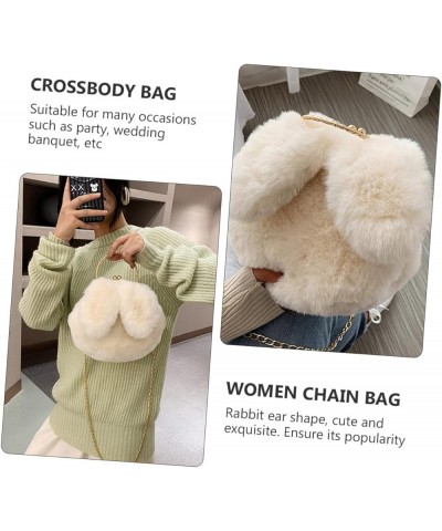 3 Pcs Plush Rabbit Ears Shoulder Bunny Shoulder Pouch Women Purses Crossbody Black Messenger Bag Rabbit Whitex2pcs $12.65 Cro...