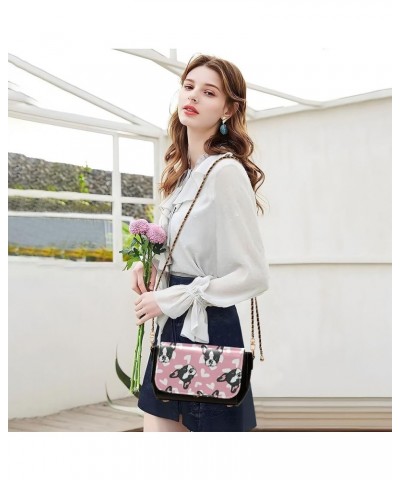 Crossbody Bags for Women Trendy Women's Black Shoulder Bag Small PU Leather Flap Cross Body Bag Handbags Pattern8 $23.36 Cros...