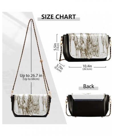 Crossbody Bags for Women Trendy Women's Black Shoulder Bag Small PU Leather Flap Cross Body Bag Handbags Pattern22 $18.44 Cro...