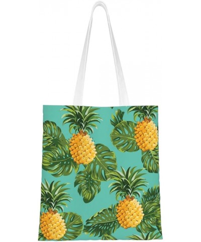 Pineapple Single Shoulder Fashion Canvas Tote Shopping Bags Handbags For Men And Women Pineapple18 $11.33 Totes