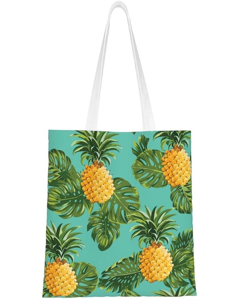 Pineapple Single Shoulder Fashion Canvas Tote Shopping Bags Handbags For Men And Women Pineapple18 $11.33 Totes