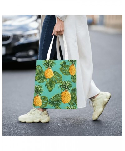 Pineapple Single Shoulder Fashion Canvas Tote Shopping Bags Handbags For Men And Women Pineapple18 $11.33 Totes