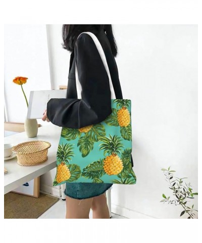 Pineapple Single Shoulder Fashion Canvas Tote Shopping Bags Handbags For Men And Women Pineapple18 $11.33 Totes