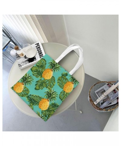 Pineapple Single Shoulder Fashion Canvas Tote Shopping Bags Handbags For Men And Women Pineapple18 $11.33 Totes