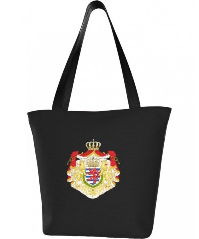 Coat of Arms Luxembourg Women'S Casual One Shoulder Carry Shopping Bag Large Capacity Working Storage Handbag $18.65 Shoulder...