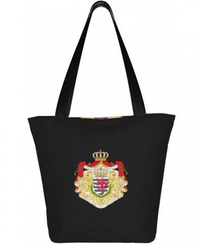 Coat of Arms Luxembourg Women'S Casual One Shoulder Carry Shopping Bag Large Capacity Working Storage Handbag $18.65 Shoulder...