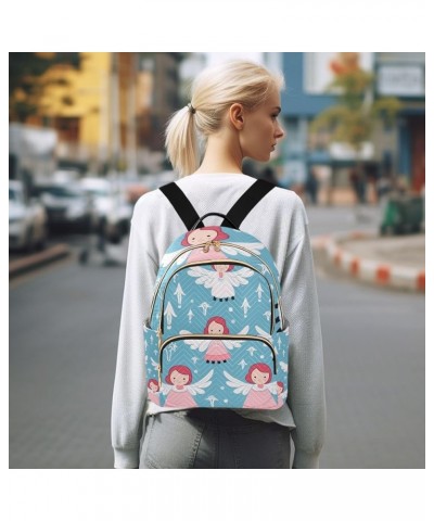 Mini Backpack Purse for Women, Cute Angel Travel Bag Casual Daypack Shoulder Bag Small $18.55 Backpacks