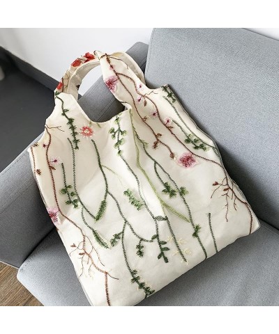 Women's Butterfly Fairycore Canvas Bags Flower Y2K Preppy Crossbody Purses Aesthetic Kawaii Alt Shoulder Handbags Multicolore...