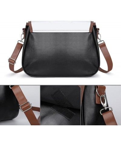 Leather Hobo Bags Women's Crossbody Shoulder Bag Classic City Top Handle Satchels Cute Kitten Color2 $24.95 Hobo Bags