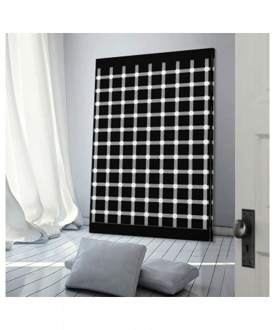 The Dot Illusion, Watch The Dots Appear And Disappear,Optical Illusion Poster, Wall Art Poster for Room Aesthetics Canvas Wal...