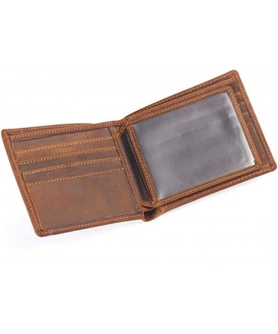 Front Pocket Wallet,Leather Billfold Slim Hipster Cowhide Credit Card/ID Purses Foldable Wallet (Color : C) A $91.03 Wallets