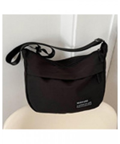 Lightweight Casual Crossbody Bags For Women Lightweight, Single Shoulder Underarm Large Capacity Handbag For Ladies Black $7....