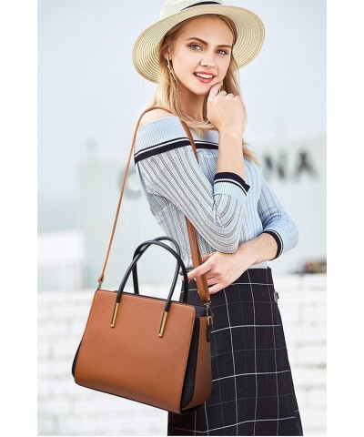 Women's handbag Women's Crossbody Tote Bags Fashion Bag Single Shoulder Bag Handbag Suitable for Women 4 pcs of sets Khaki $2...