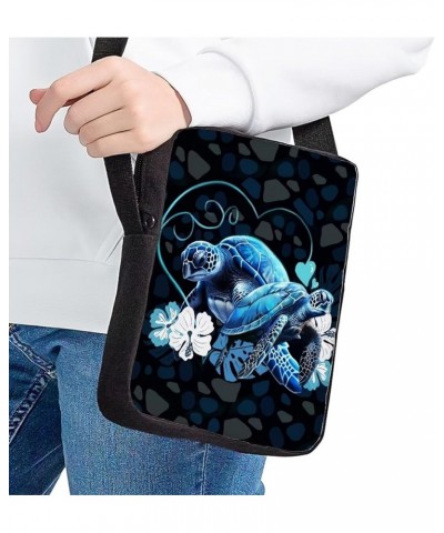 Mini Messneger Bag Shoulder Handbag Outer Travel Cross Body Bags Purse Sea Turtle Floral $9.53 Satchels