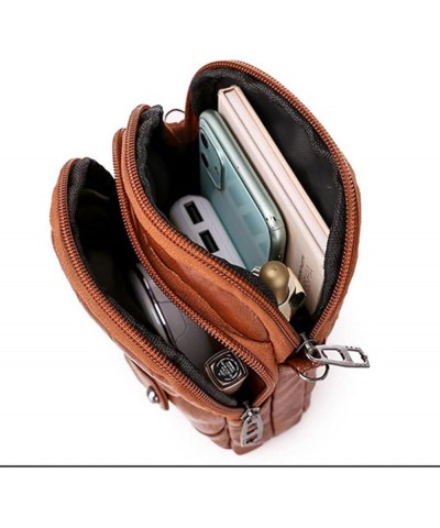 Retro Mini Crossbody Phone Bag for Women Small Single Shoulder Bag Women Mini Messenger Purse Handbag Satchel Bag Black-3 $10...