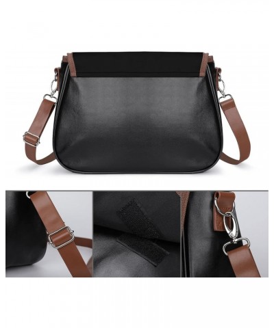 African Lio Messenger Bag Casual Crossbody Shoulder Bags Lightweight Waterproof Fashion Purse for Women $16.40 Shoulder Bags