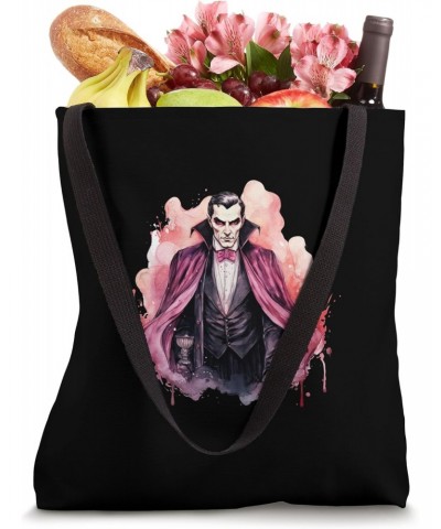 Retro Halloween, Vampire and Dracula in Pink. Fun Halloween Tote Bag $15.60 Totes