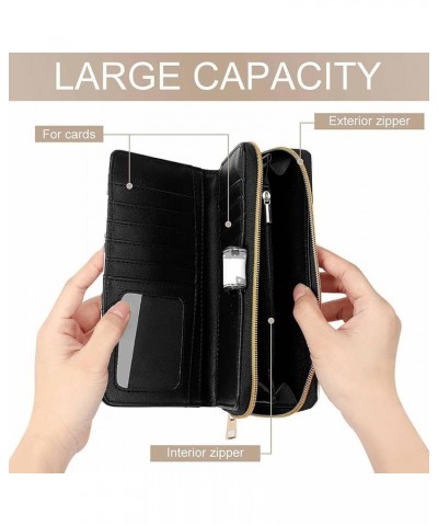 Funny Reccoon Womens Leather Wallets Slim Card Holder Purse RFID Blocking Bifold Clutch Handbag Zippered Pocket $17.64 Wallets