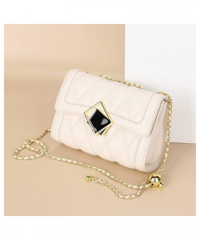 Women Quilted Crossbody Shoulder Bag Fashion Designer Handbags Quilted Crossbody Purse Cell Phone Purse Wallet White $21.15 C...