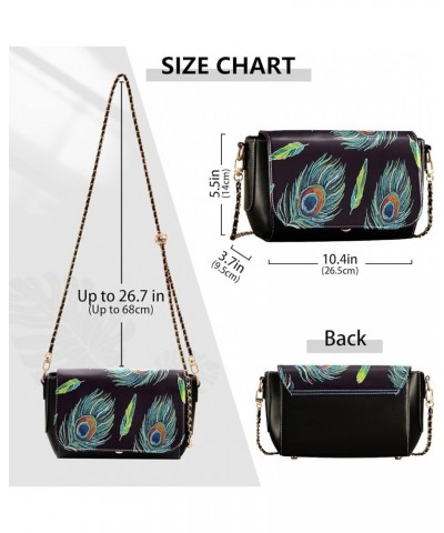 Crossbody Bags for Women Trendy Women's Black Shoulder Bag Small PU Leather Flap Cross Body Bag Handbags Pattern4 $21.72 Cros...