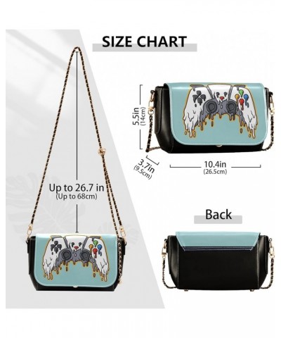 Crossbody Bags for Women Trendy Women's Black Shoulder Bag Small PU Leather Flap Cross Body Bag Handbags Pattern11 $21.31 Cro...