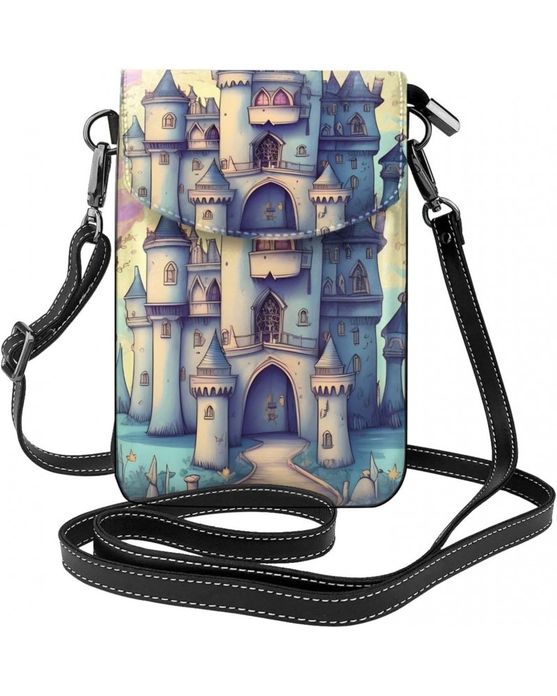 Fairytale Castle Crossbody, Zippered Cell Phone Wallet With Card Slot, Removable Shoulder Strap, 7.6 X 4.9 Inches $20.68 Cros...