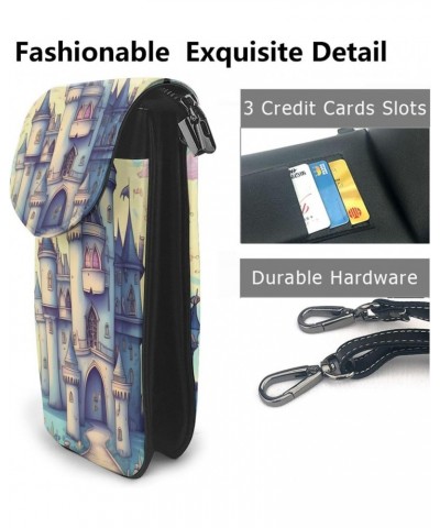 Fairytale Castle Crossbody, Zippered Cell Phone Wallet With Card Slot, Removable Shoulder Strap, 7.6 X 4.9 Inches $20.68 Cros...