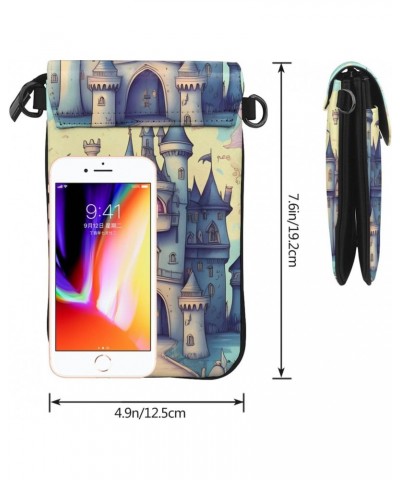 Fairytale Castle Crossbody, Zippered Cell Phone Wallet With Card Slot, Removable Shoulder Strap, 7.6 X 4.9 Inches $20.68 Cros...