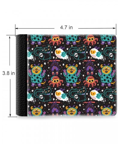 Unique Desige Pattern - Cats and Night Owls, Slim Front Pocket Wallet Billfold RFID Blocking $10.84 Wallets