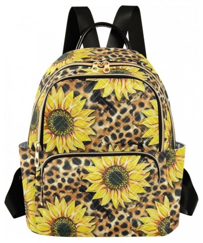 Mini Backpack Purse for Women Lightweight Girls Small Size Leopard Print Sunflower School Teens College Traveling Medium $19....