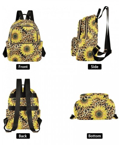 Mini Backpack Purse for Women Lightweight Girls Small Size Leopard Print Sunflower School Teens College Traveling Medium $19....