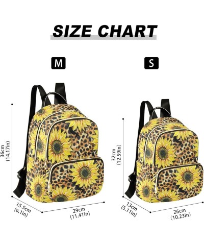 Mini Backpack Purse for Women Lightweight Girls Small Size Leopard Print Sunflower School Teens College Traveling Medium $19....