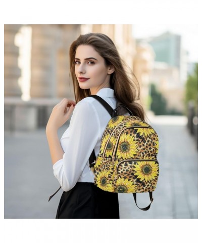 Mini Backpack Purse for Women Lightweight Girls Small Size Leopard Print Sunflower School Teens College Traveling Medium $19....