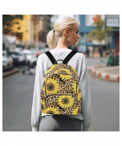 Mini Backpack Purse for Women Lightweight Girls Small Size Leopard Print Sunflower School Teens College Traveling Medium $19....