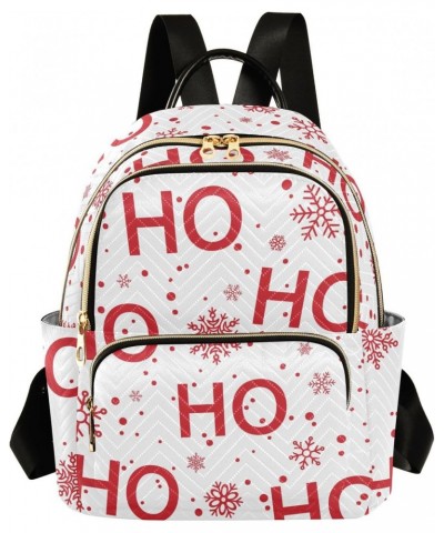 Ho Snowflakes White Christmas Backpack for Women Casual Daypack Shoulder Bag Lightweight Travel Purse Small Backpacks for Out...