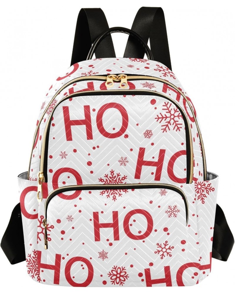 Ho Snowflakes White Christmas Backpack for Women Casual Daypack Shoulder Bag Lightweight Travel Purse Small Backpacks for Out...