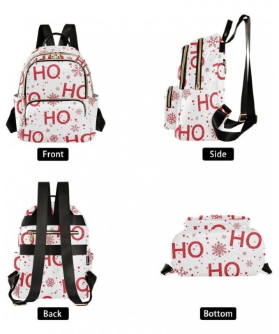 Ho Snowflakes White Christmas Backpack for Women Casual Daypack Shoulder Bag Lightweight Travel Purse Small Backpacks for Out...