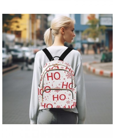 Ho Snowflakes White Christmas Backpack for Women Casual Daypack Shoulder Bag Lightweight Travel Purse Small Backpacks for Out...