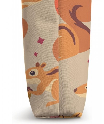 Fall Leaves 2022 Cute Squirrel and Nuts Tote Bag $11.18 Totes