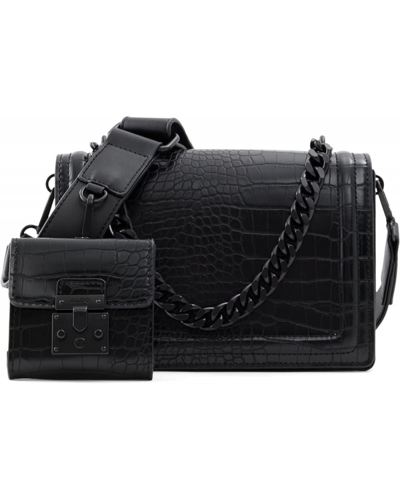 Women's Qiemar Crossbody Bag Black/Black $21.13 Crossbody Bags