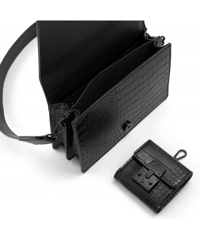 Women's Qiemar Crossbody Bag Black/Black $21.13 Crossbody Bags