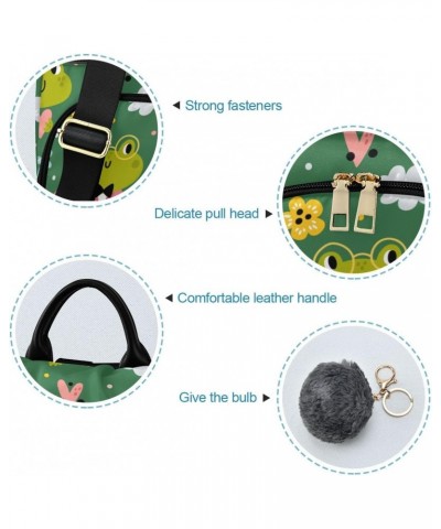 Backpack Purse for Women Fashion Travel Anti-theft Funny Frogs Daypack Casual Shoulder Bag Medium Size $22.65 Backpacks