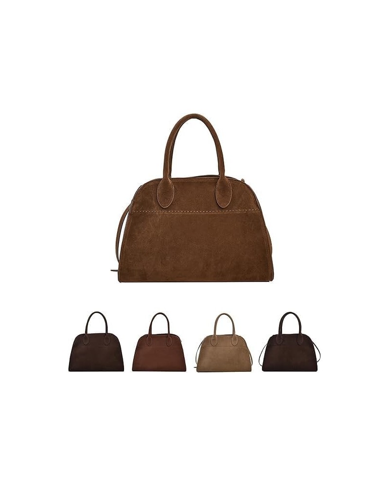 2024 Suede Purses For Women Bags Women Suede Purse Tote Bag Vintage Top Handle Fashion Retro Shoulder Satchel Top Handle Bag ...