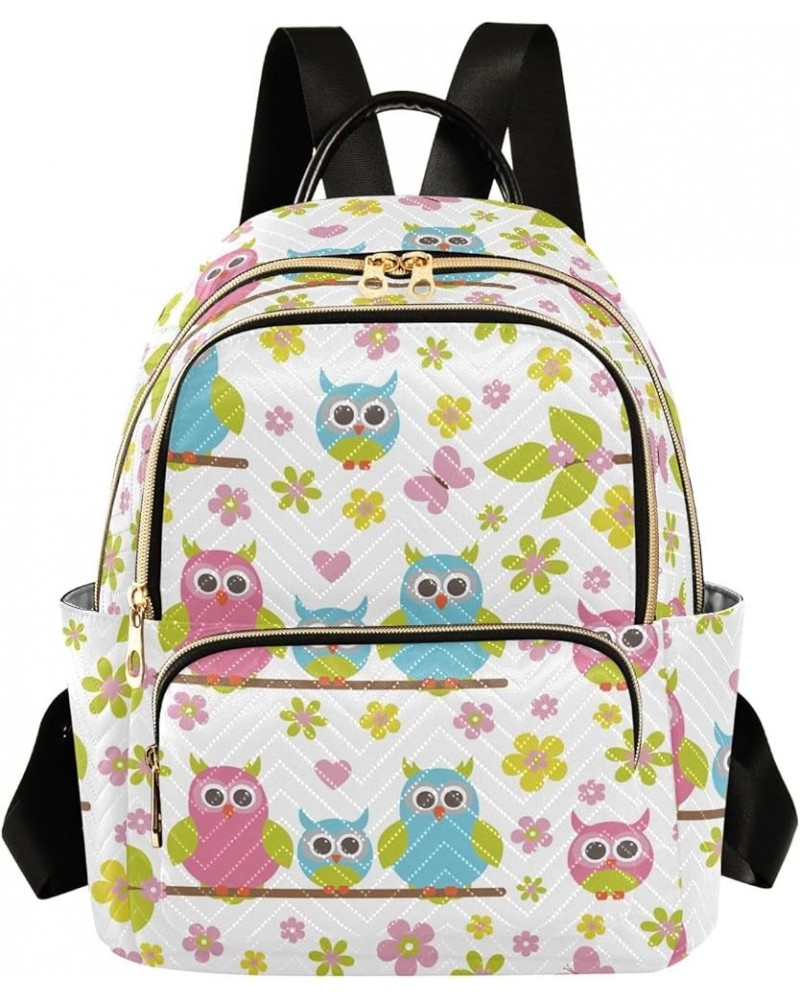 Mini Backpack Purse for Women Lightweight Girls Small Size Cute Owl Design School Teens College Traveling Small $17.48 Backpacks