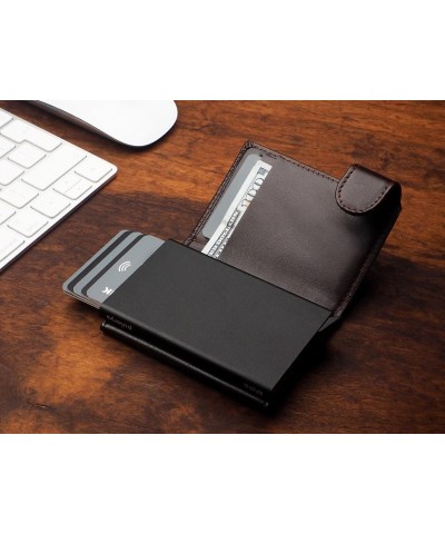 PULARYS OXFORD Mini Wallet - Credit Card Holder - Made of Italian Leather - RFID blocking - Space for up to 9 Cards - One Com...