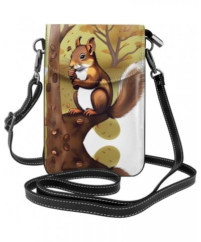 Flying Seagulls Stylish And Secure Cell Phone Purse Wallet Crossbody - Perfect For Daily Use And Travel Nut-eating Squirrel $...